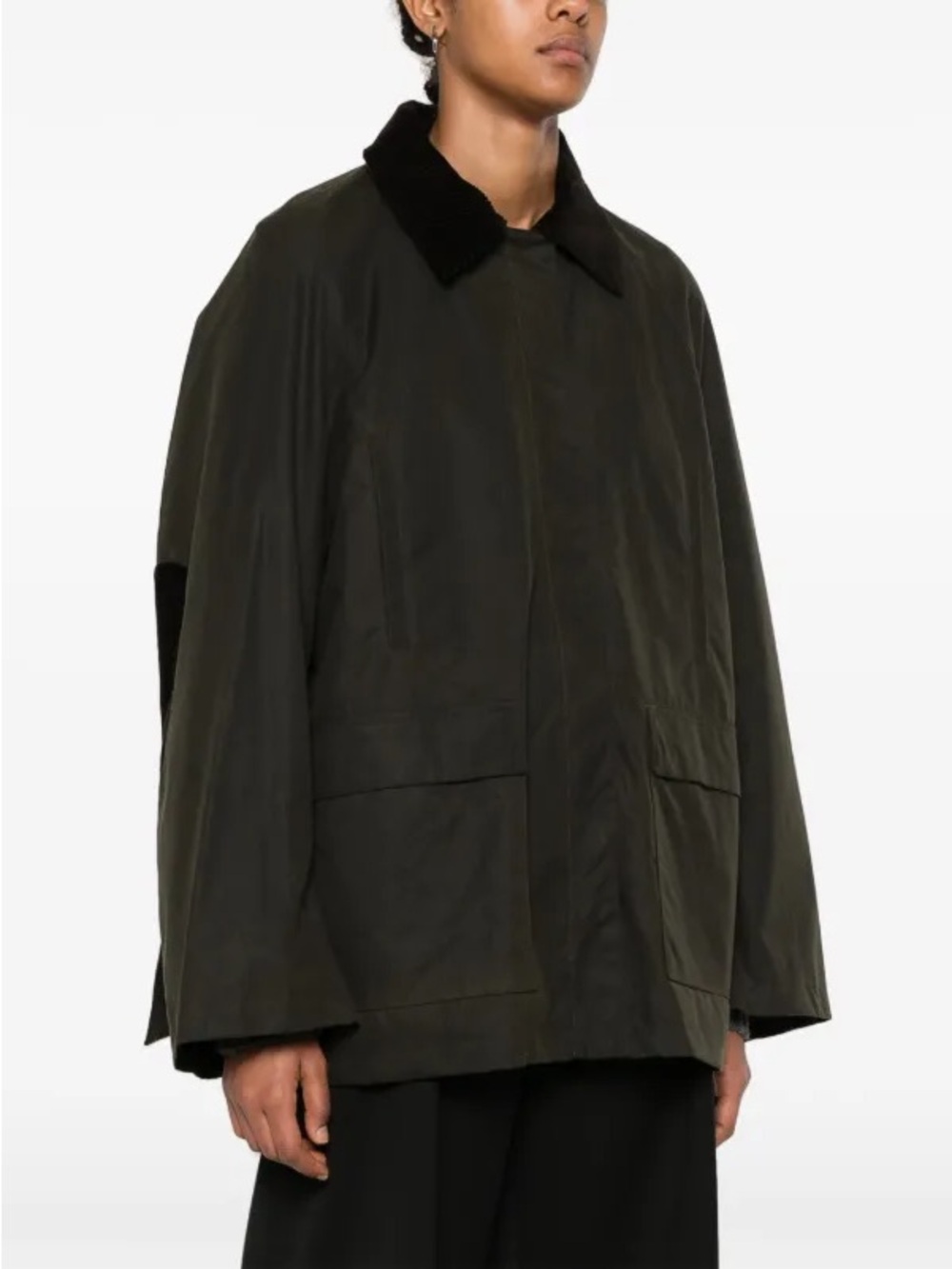 Toteme Wax Cotton Organic Country Jacket in Bark